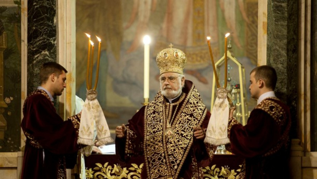Молебен в &quot;Св. Александър Невски&quot; за първата година от управлението на патриарх Неофит