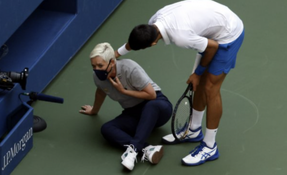 Дисквалифицираха Джокович от US Open - улучи с топка съдия