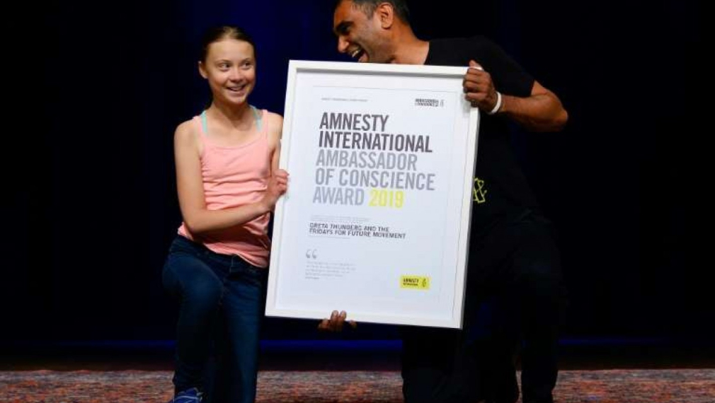 "Амнести Интернешънъл" награди Грета Тунберг