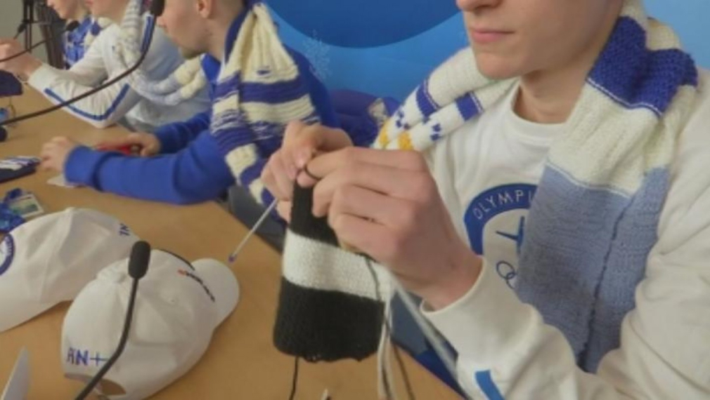 Финландските олимпийци се успокояват с плетки