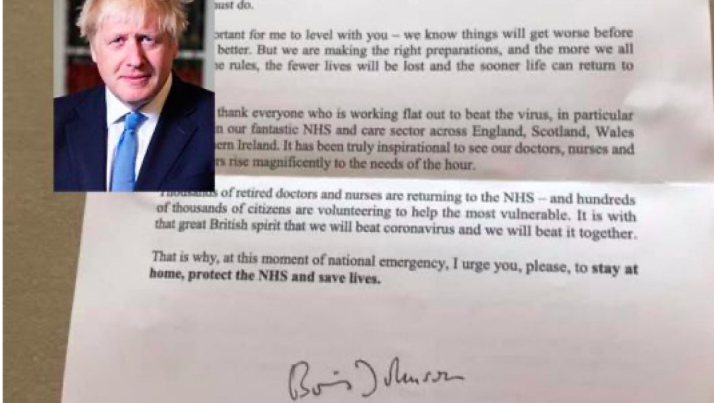 Джонсън в писмо до британците: Моля, останете си вкъщи! Спасете живот