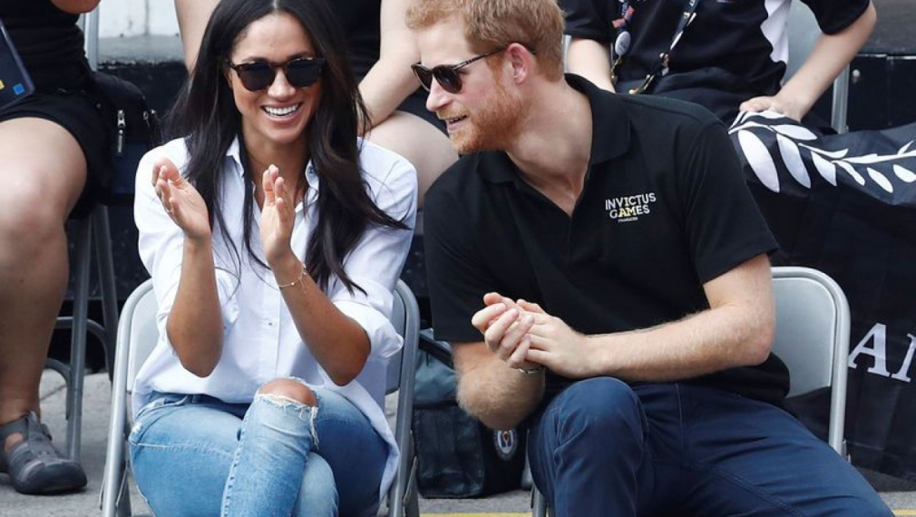 За първи път принц Хари се появи публично с приятелката си 