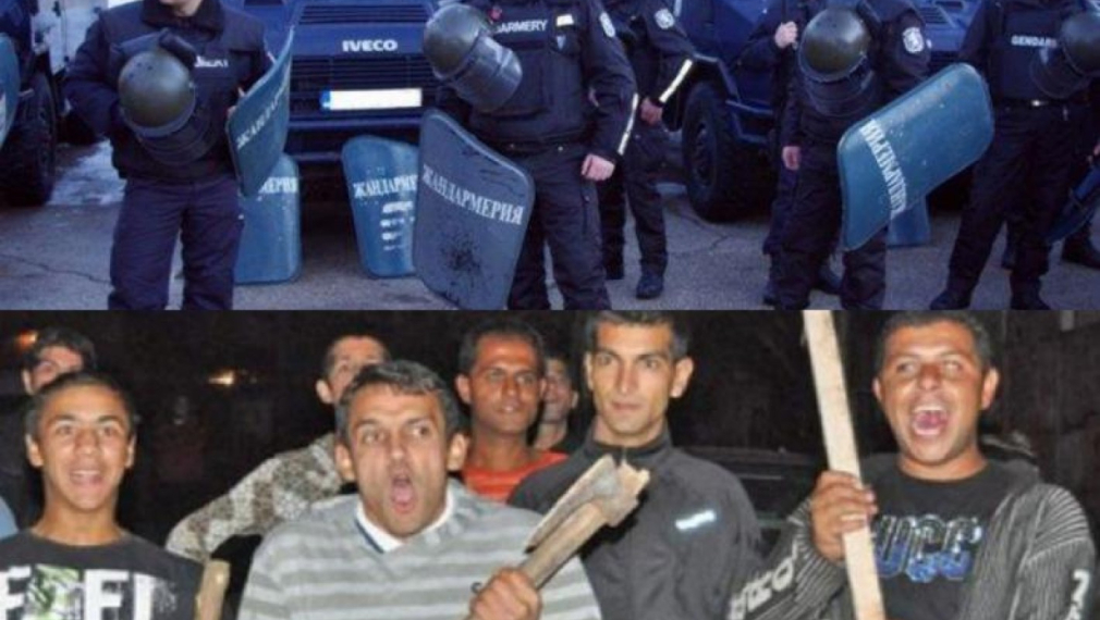 Роми с брадви нападнали полицаи в Гълъбово. Има ранени
