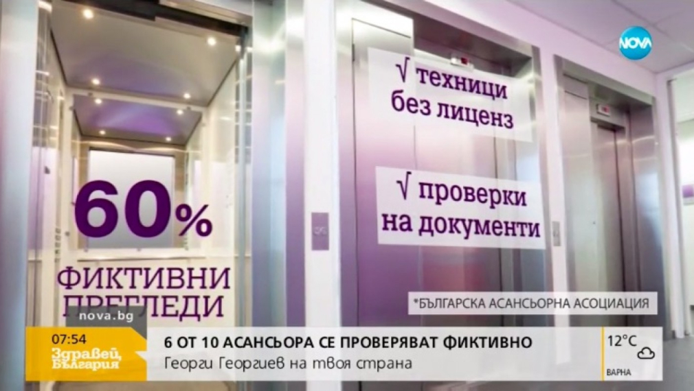 6 от 10 асансьора се проверяват фиктивно, твърдят от бранша
