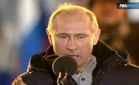 Русия обича Путин, а Путин обича Русия... до сълзи