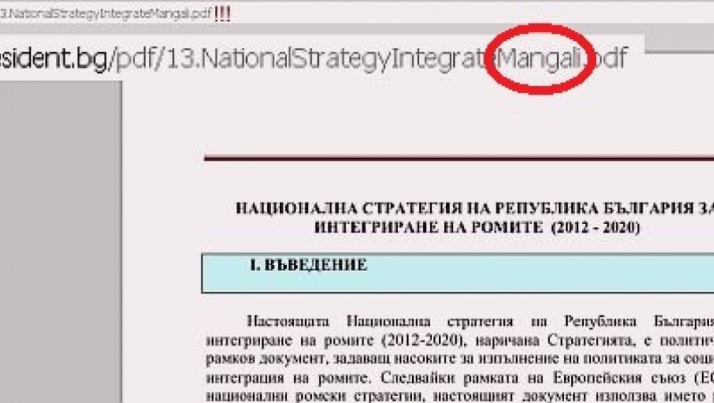 Скандално: В президентството наричат ромите &quot;мангали&quot; 