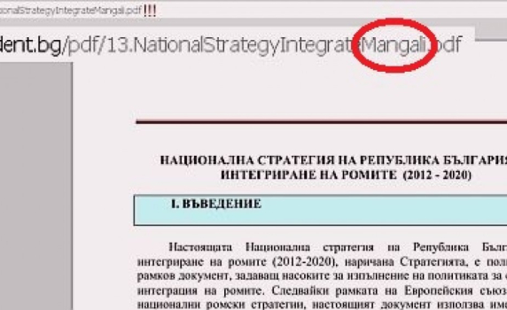 Скандално: В президентството наричат ромите &quot;мангали&quot; 