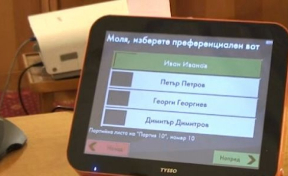 Машинното гласуване експериментално, влиза в сила през 2015 година 