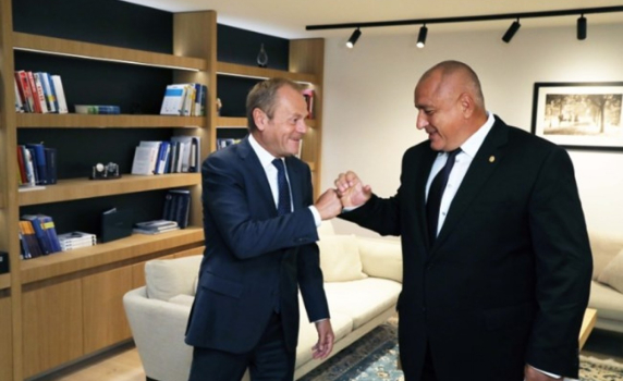 Президентът на ЕНП Доналд Туск към Бойко Борисов: Имате нашата подкрепа!