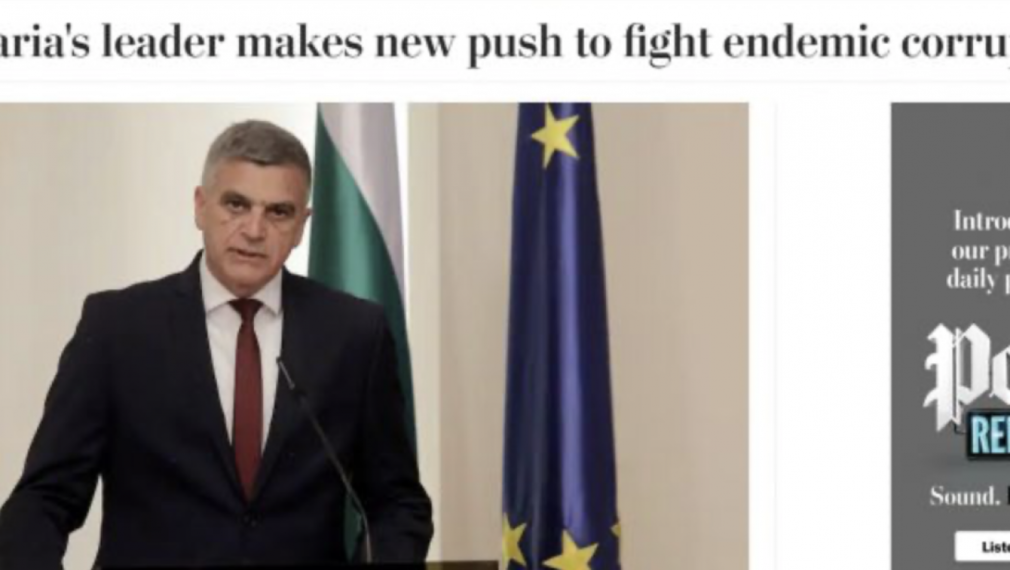 The Washington Post: Българският лидер на битка с корупцията