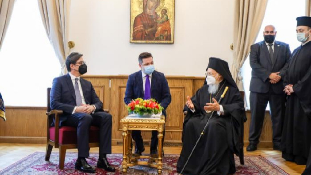 Стево Пендаровски търси решение за статута на македонската църква при вселенския патриарх Вартоломей 