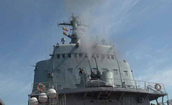  Учебни стрелби на руски кораби в Черно море по време на маневри на НАТО и Украйна (видео)