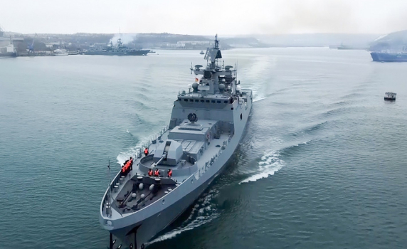 Над 20 руски кораба излязоха на учение в Черно море 