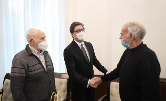 Македонският президент се срещна ОМО "Илинден"