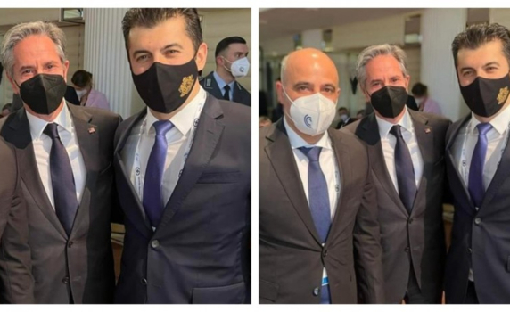 Кирил Петков отряза македонския премиер от обща снимка с Блинкен