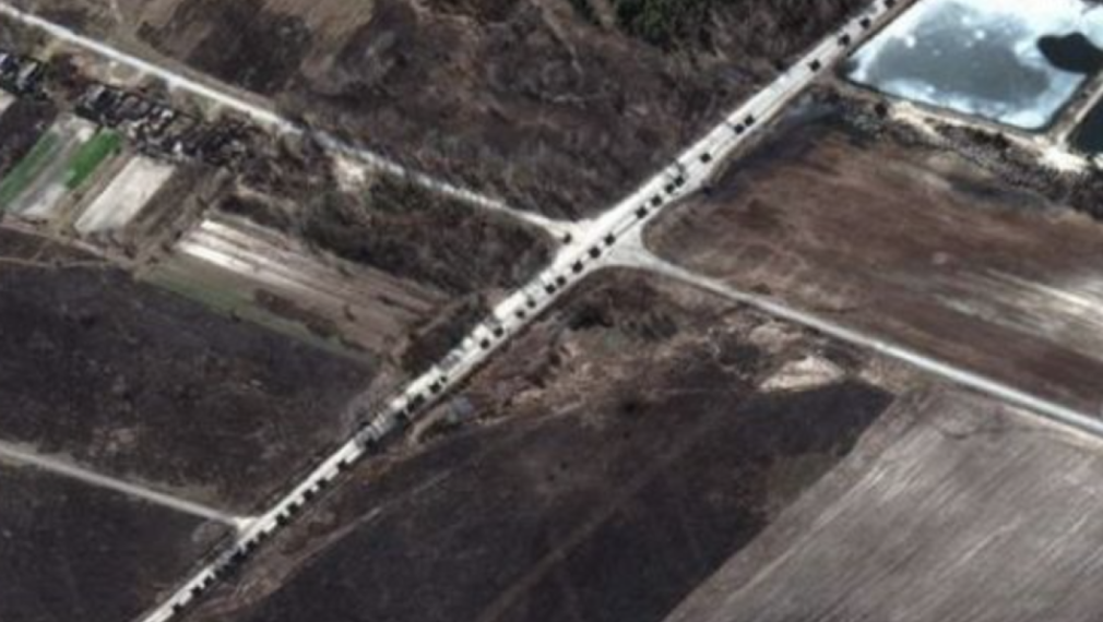 Огромен 65 км конвой с руска военна техника напредва към Киев