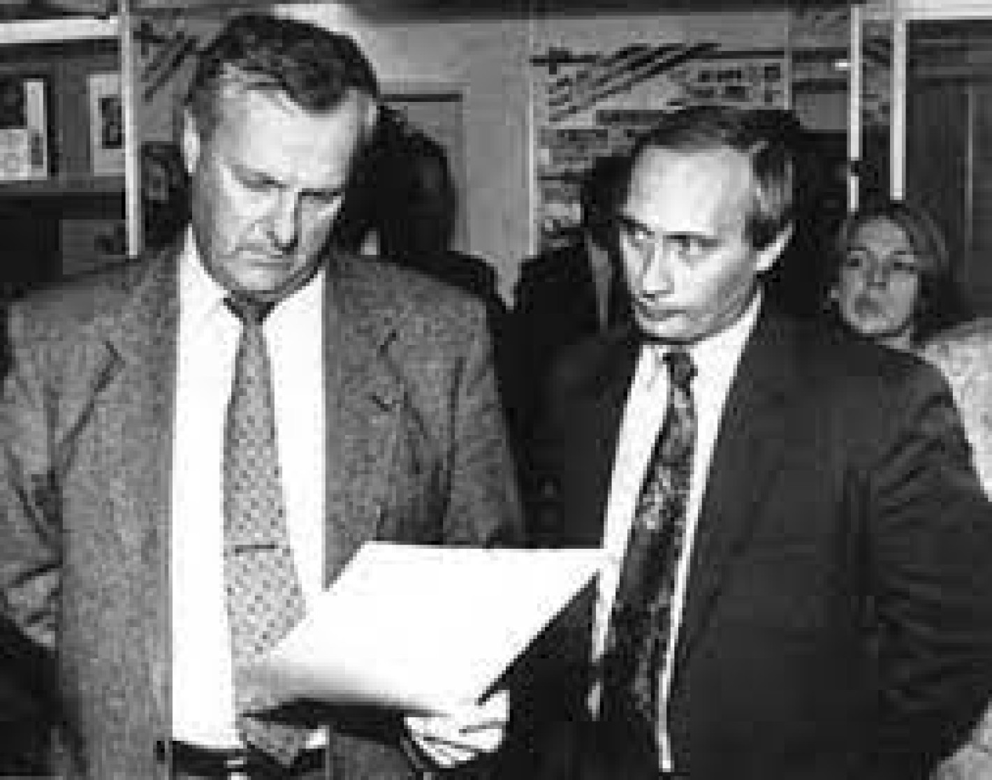 Анатолий Собчак и Владимир Путин 90