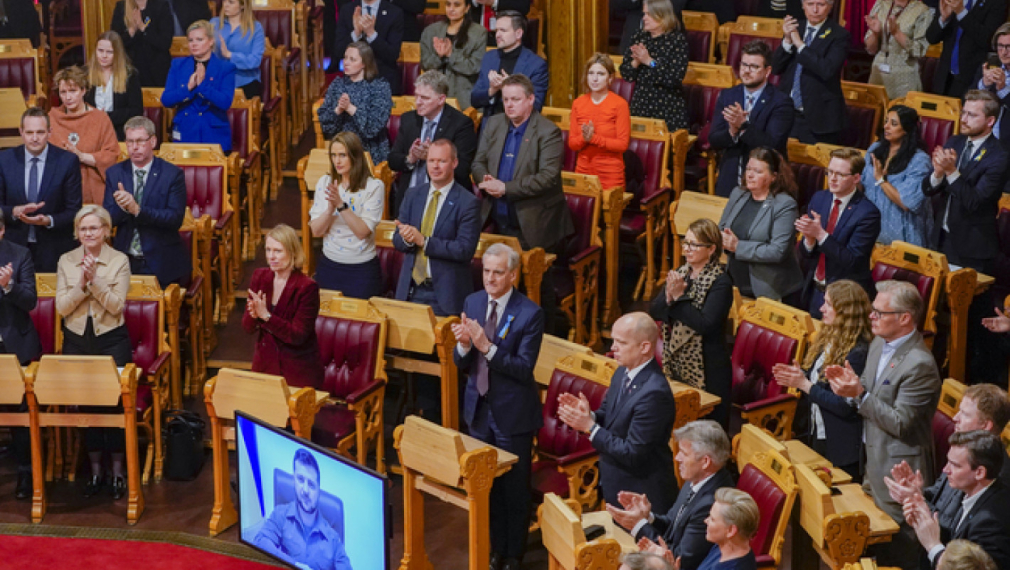 Зеленски пред норвежкия парламент: Европа да затвори пристанищата си за руски кораби