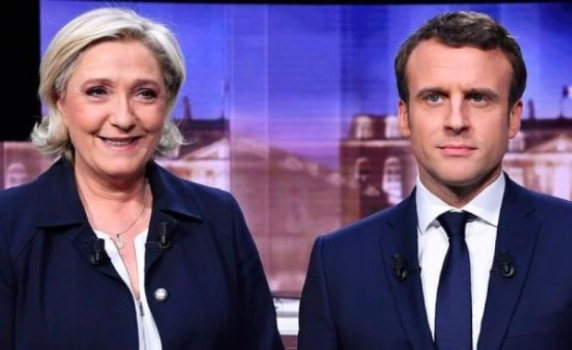 Ден преди изборите във Франция преднината на Макрон е само 1%