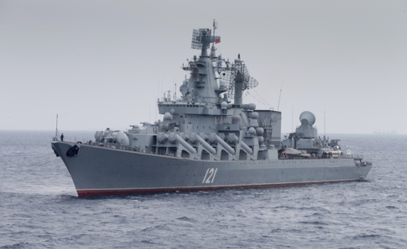 В Севастопол се състоя траурна церемония за прощаване с крайцера "Москва"