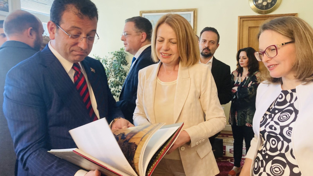 Кметът на София Йорданка Фандъкова се срещна с кмета на Истанбул Екрем Имамоглу