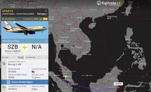 Сайтът за следене на въздушния трафик FlightRadar24 блокира заради интереса към полета на Нанси Пелоси