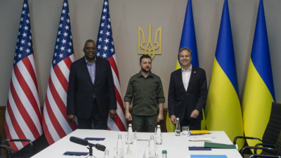 Блинкън посети Украйна веднъж вече през април заедно с американския