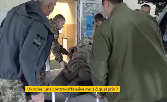 "France 2": Украинска контраофанзива с цената на много ранени