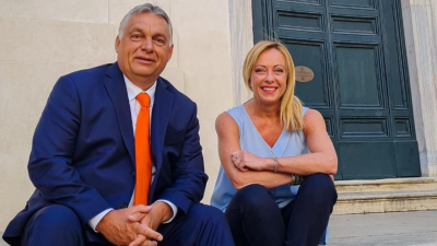 Виктор Орбан и Джорджия МелониПоследвайте Гласове в Смазваща победа за консервативния