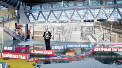 Репортаж на Първи канал на Руската държавна телевизия за взривените