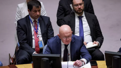 Руският посланик в ООН Василий НебензяПоследвайте Гласове в Русия днес