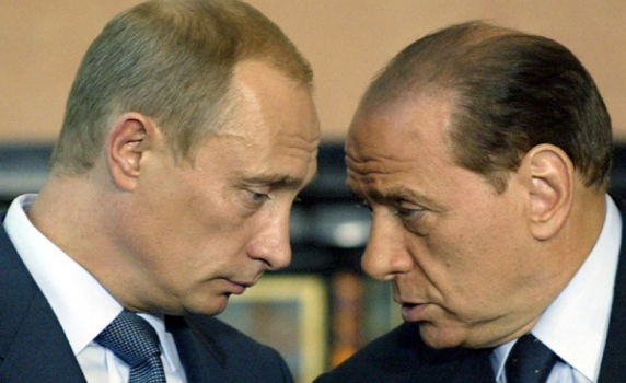 Водката, подарена от Путин на Берлускони, може да е нарушение на санкциите на ЕС