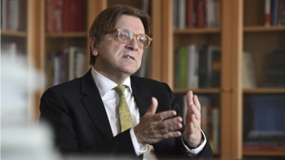 Бившият белгийски премиер и настоящ евродепутат Ги Верхофстад открито призна