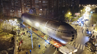 Първата съветска атомна подводница К 3 Ленински комсомол Снимка АП