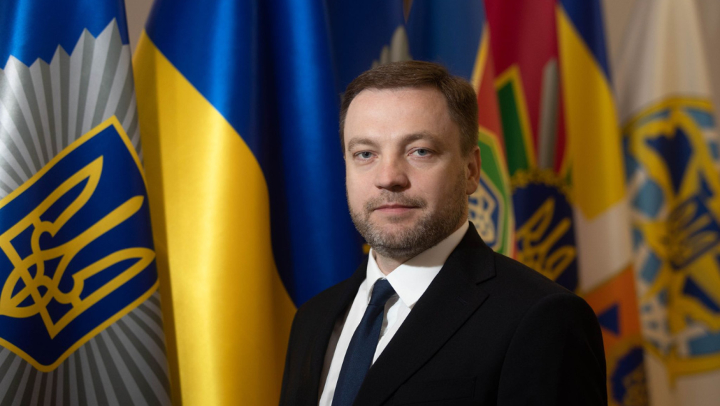 Министърът на вътрешните работи Денис Монастирски, неговият първи заместник Евгений