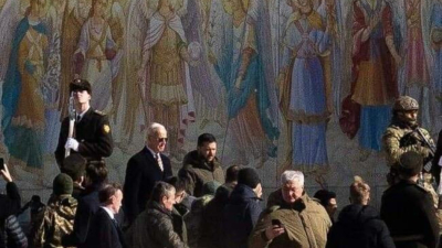 Президентът на САЩ Джо Байдън пристигна изненадващо в Киев съобщи