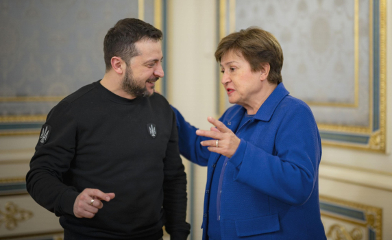 Кристалина Георгиева към Зеленски: Разчитайте на нас! С разбито сърце виждам с очите си унищожението
