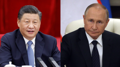 Следвайте Гласове в Президентите на Русия и Китай Владимир Путин и