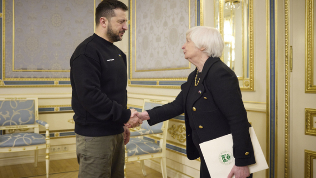 Финансовият министър на САЩ пристигна на необявено посещение в Украйна