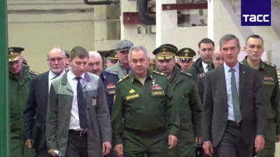 Руският министър на отбраната Сергей Шойгу по време на посещение
