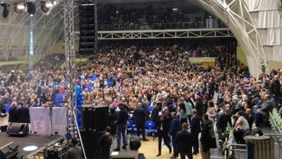 Бойко Борисов събра 4 000 симпатизанти в пловдивската зала СИЛА в най мащабното