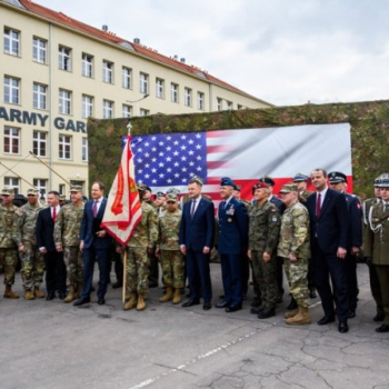 В Полша бе разположен първи гарнизон на американската армия на източния фланг на НАТО