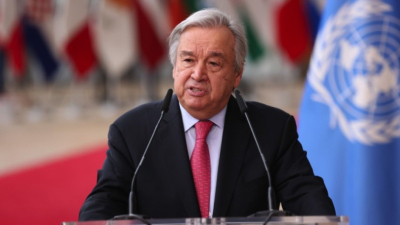 Антонио Гутериш генералният секретар на Организацията на обединените нации изрази