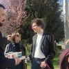 ЛГБТИ активисти опитаха да саботират консервативна конференция в София, почерпиха ги с кафе