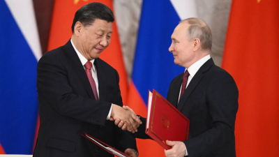 Руският президент Владимир Путин и китайският президент Си Дзинпин се