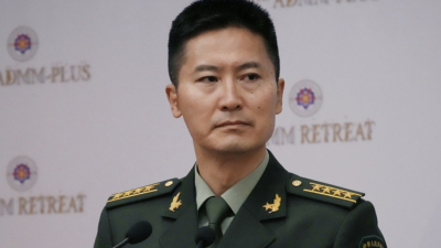 Говорителят на китайското министерство на отбраната Тан Къфей Снимка АПКитайските