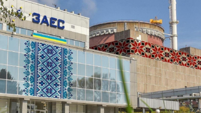 Запорожката АЕЦ в Южна Украйна която Русия завзе миналата година