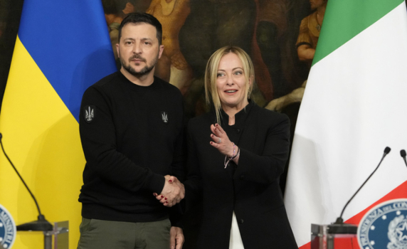 Мелони каза на Зеленски, че Италия залага на победата на Украйна