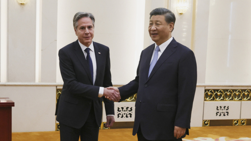 Китайският президент Си Цзинпин на среща с държавния секретар на