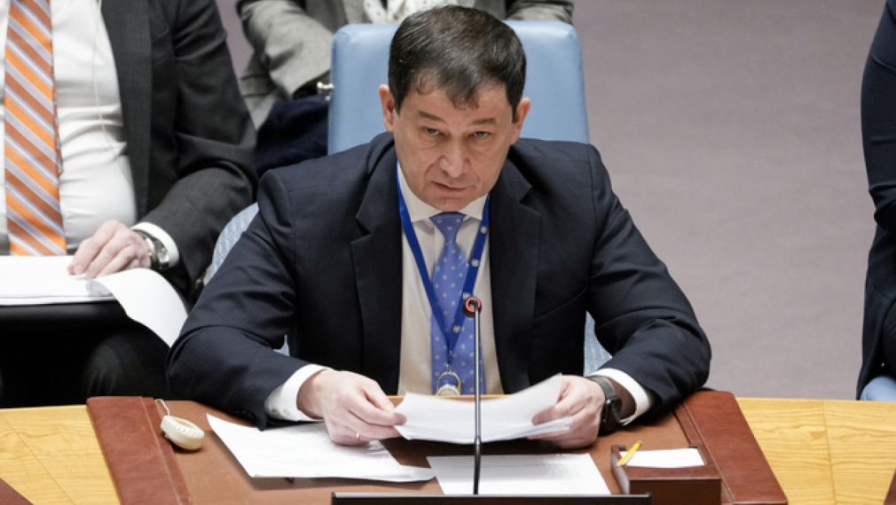 Заместник постоянният представител на Русия към ООН Дмитрий Полянски. Снимка: